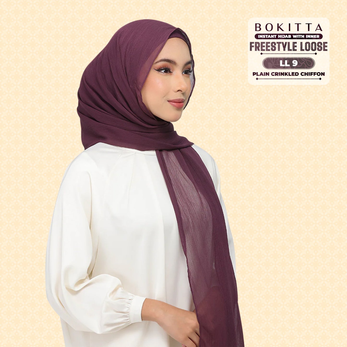 Bokitta Inspired Plain Collection In Purple - Free Box