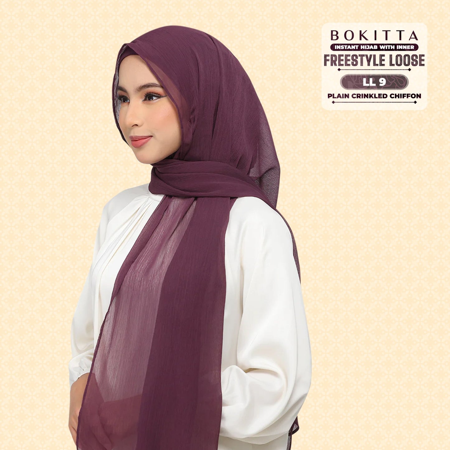 Bokitta Inspired Plain Collection In Purple - Free Box