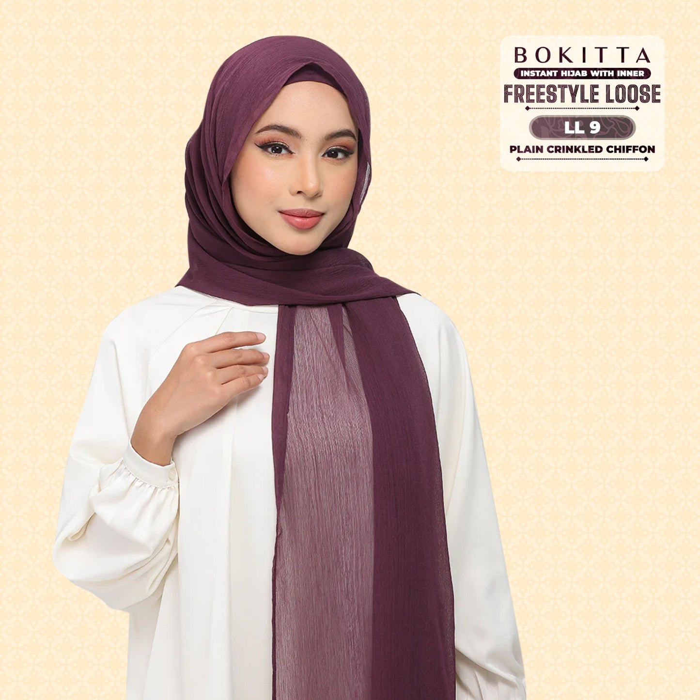 Bokitta Inspired Plain Collection In Purple - Free Box