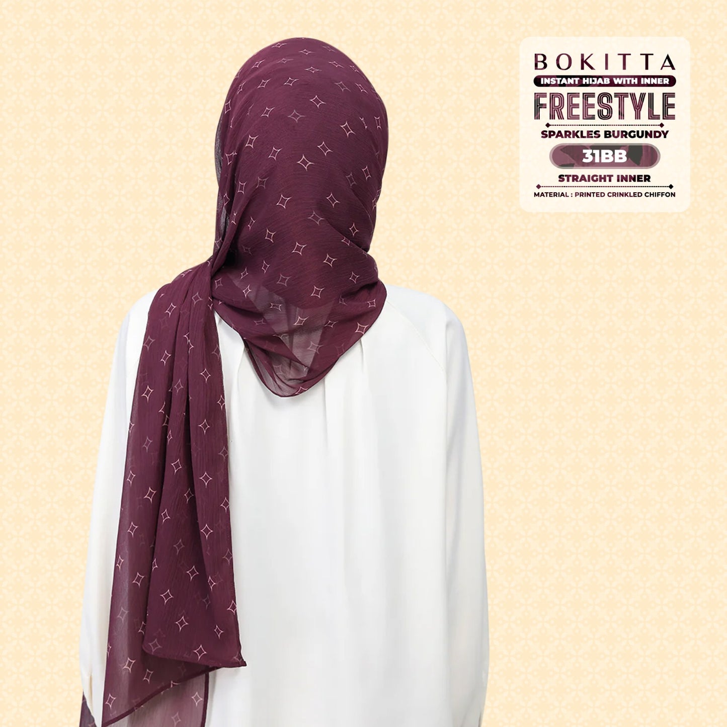 Bokitta Inspired Sparkle Burgundi Collecion (31BB) - Free Box