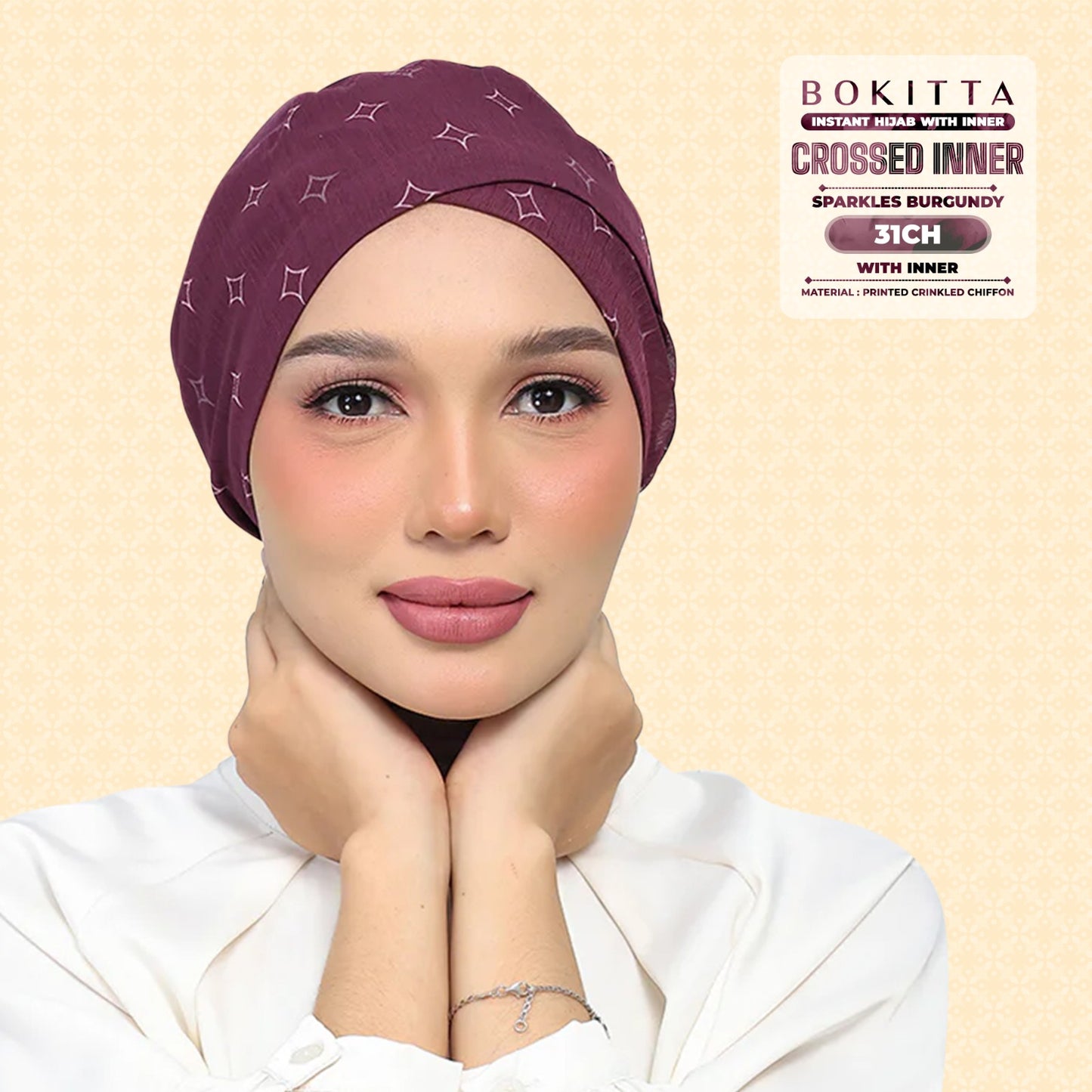 Bokitta Inspired Sparkle Burgundi Collecion (31BB) - Free Box