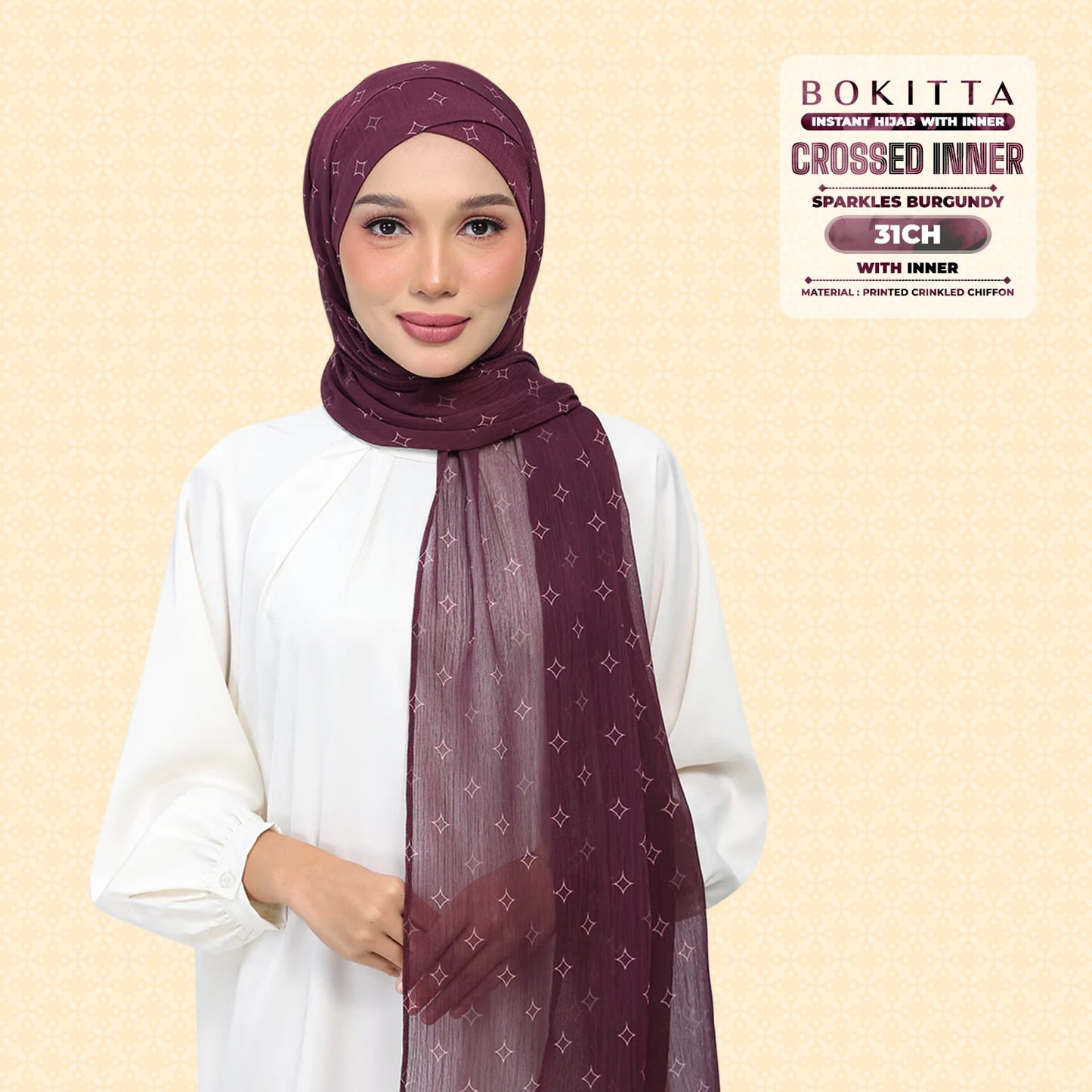 Bokitta Inspired Sparkle Burgundi Collecion (31BB) - Free Box