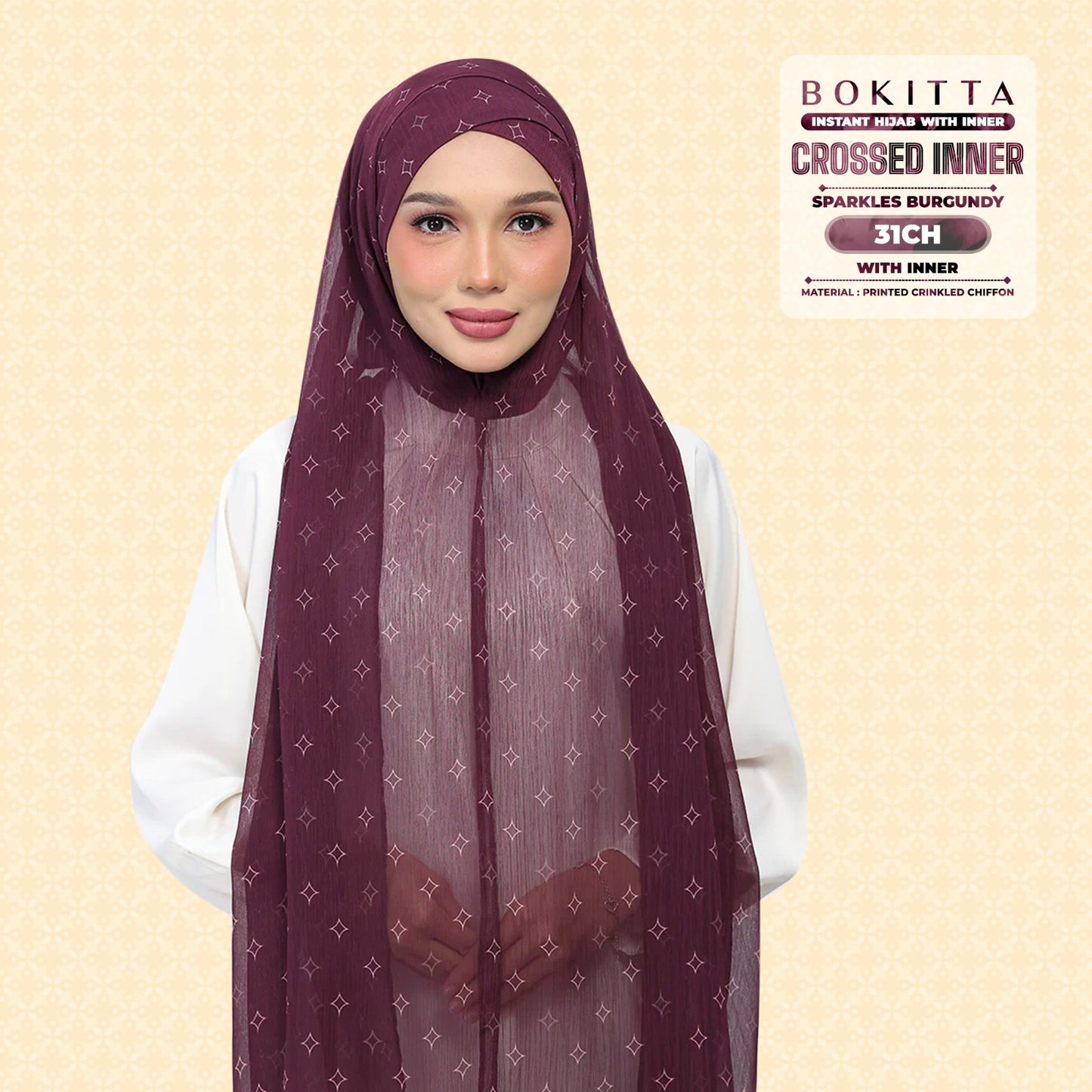 Bokitta Inspired Sparkle Burgundi Collecion (31BB) - Free Box