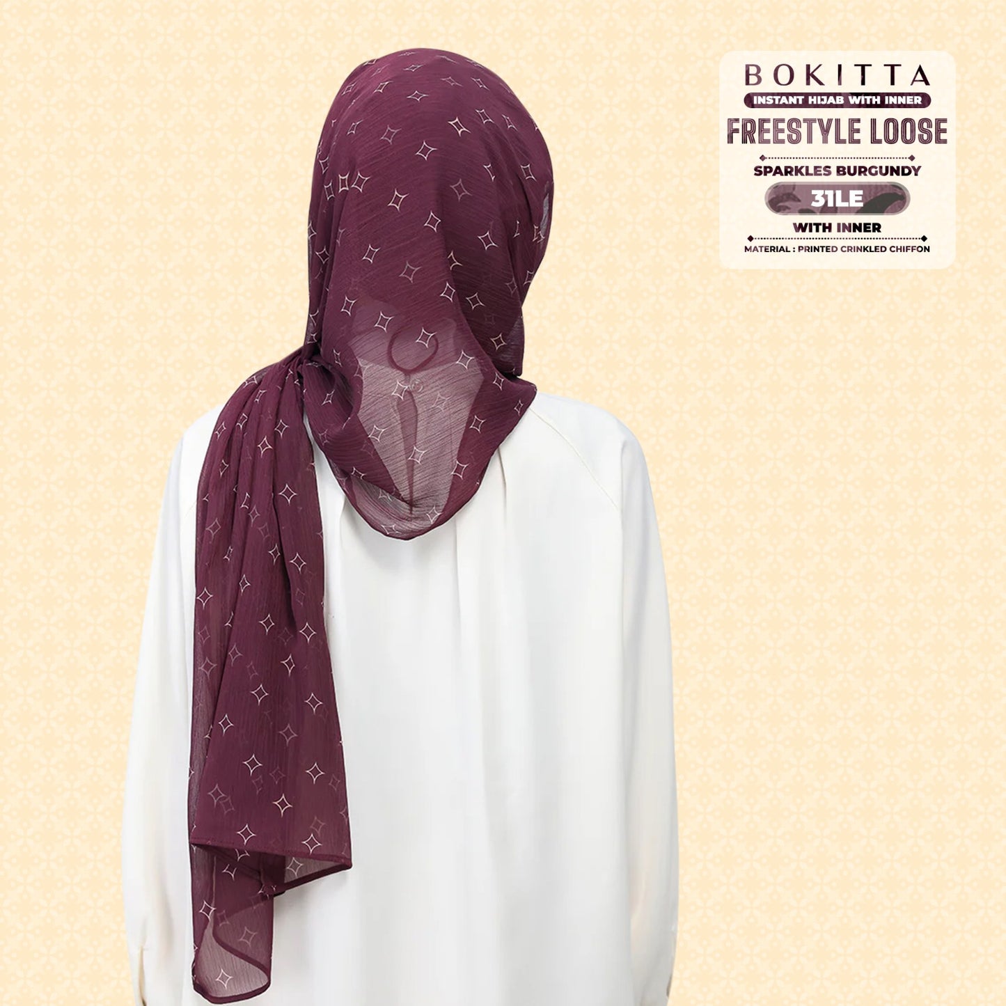 Bokitta Inspired Sparkle Burgundi Collecion (31BB) - Free Box