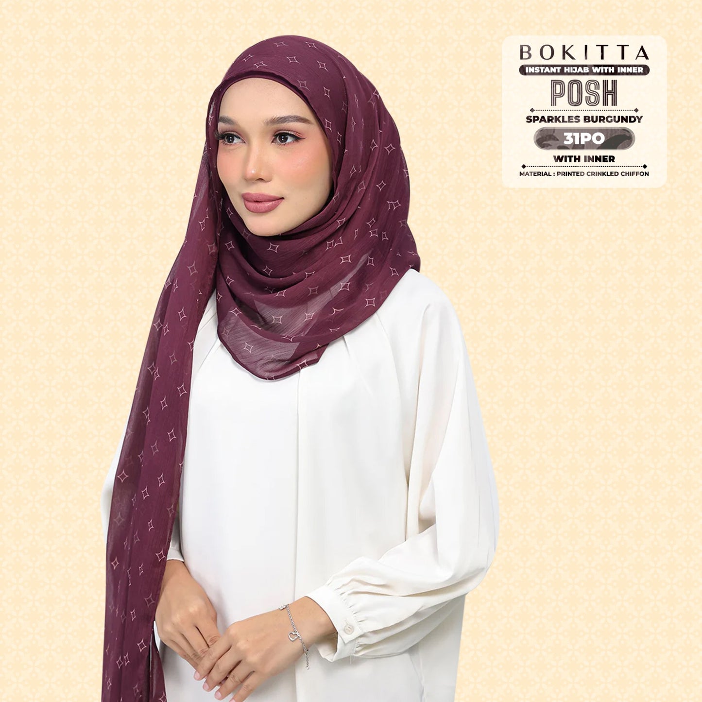 Bokitta Inspired Sparkle Burgundi Collecion (31BB) - Free Box