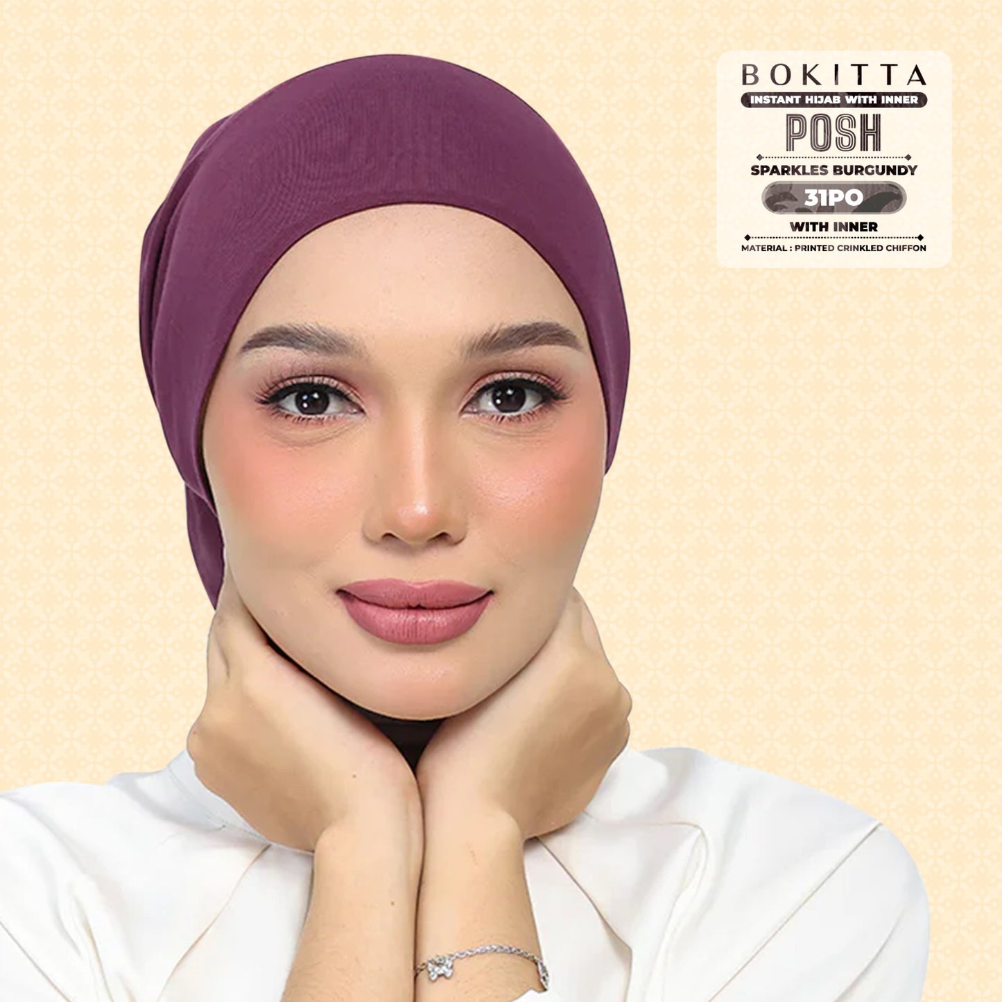 Bokitta Inspired Sparkle Burgundi Collecion (31BB) - Free Box