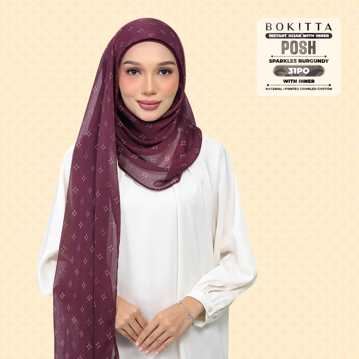 Bokitta Inspired Sparkle Burgundi Collecion (31BB) - Free Box