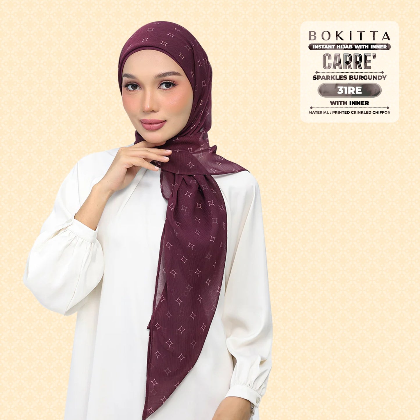 Bokitta Inspired Sparkle Burgundi Collecion (31BB) - Free Box