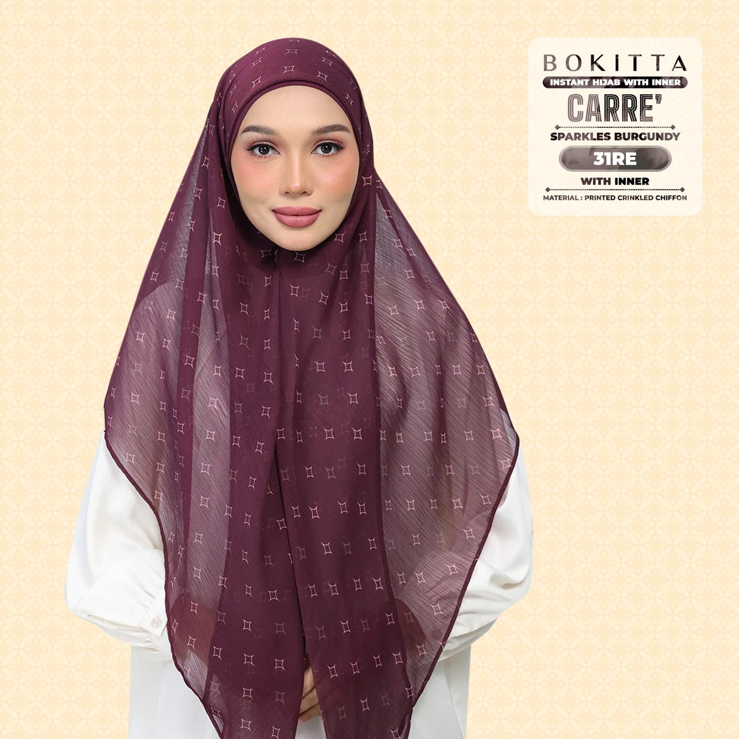 Bokitta Inspired Sparkle Burgundi Collecion (31BB) - Free Box