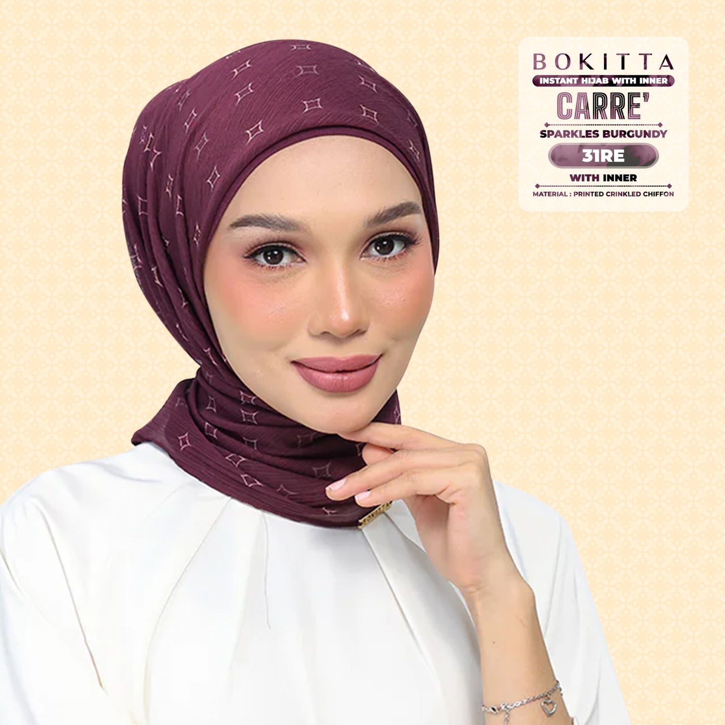Bokitta Inspired Sparkle Burgundi Collecion (31BB) - Free Box