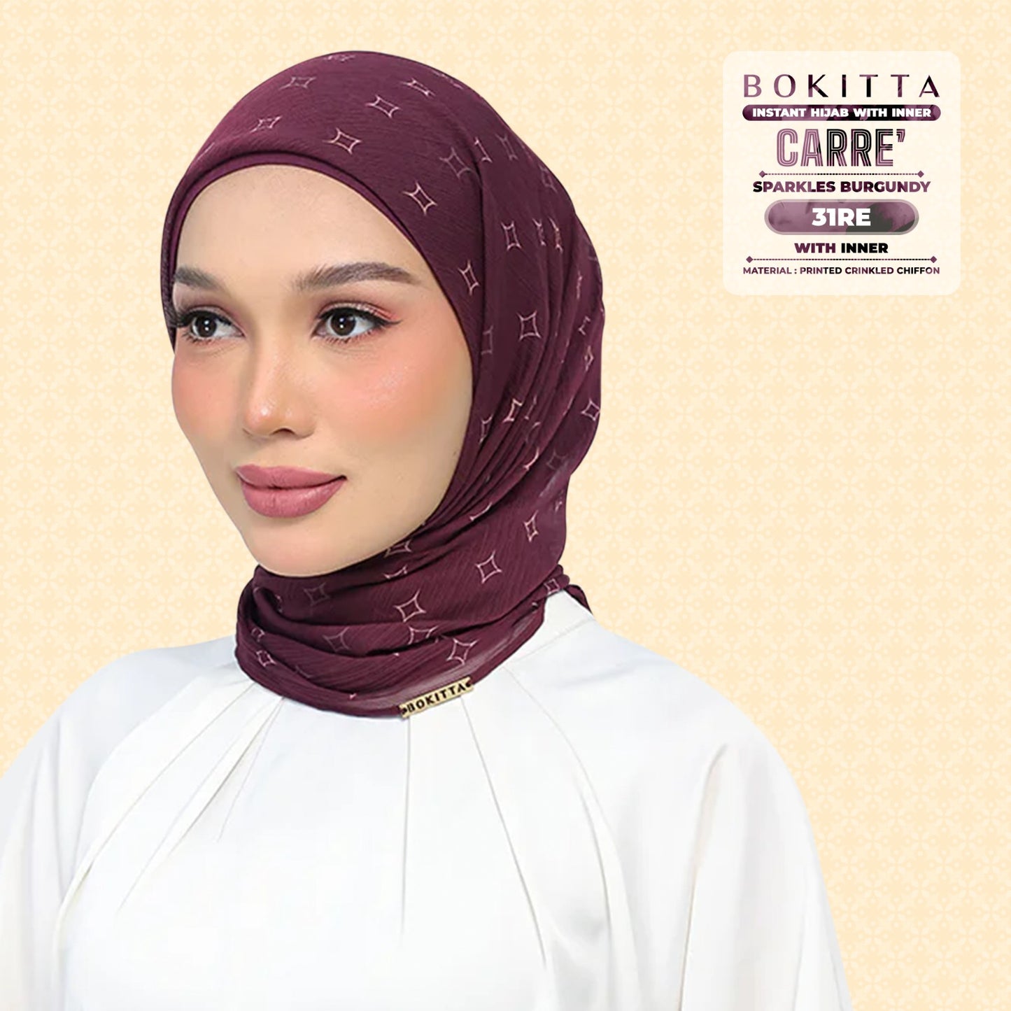 Bokitta Inspired Sparkle Burgundi Collecion (31BB) - Free Box