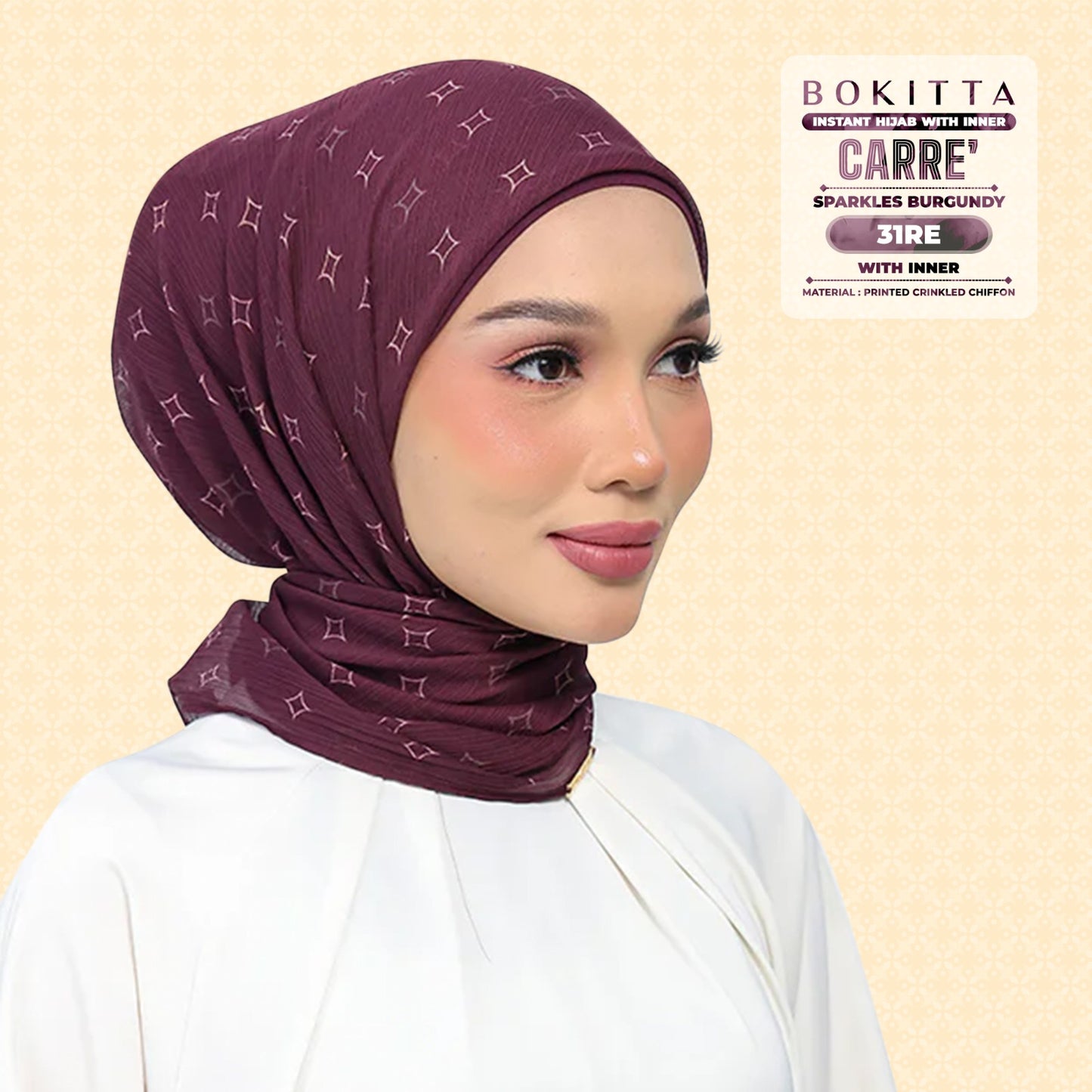 Bokitta Inspired Sparkle Burgundi Collecion (31BB) - Free Box