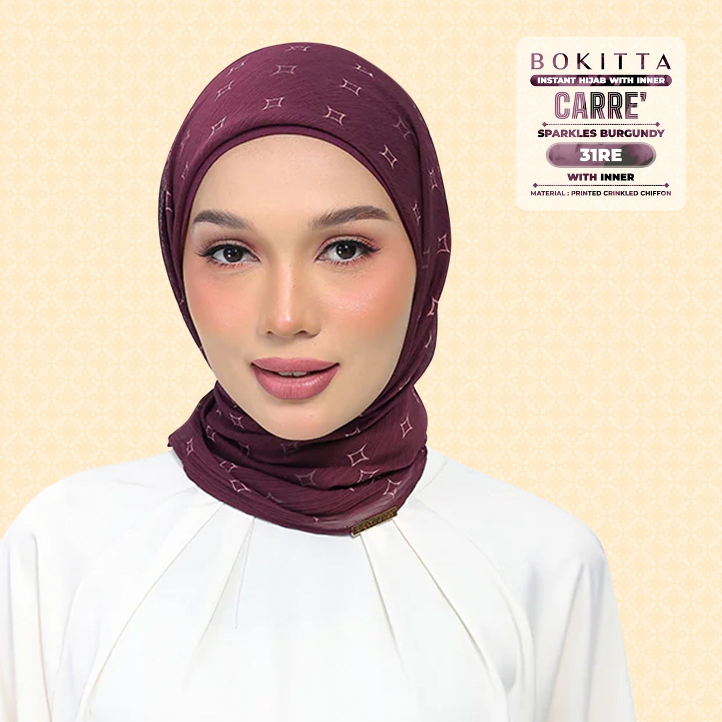 Bokitta Inspired Sparkle Burgundi Collecion (31BB) - Free Box