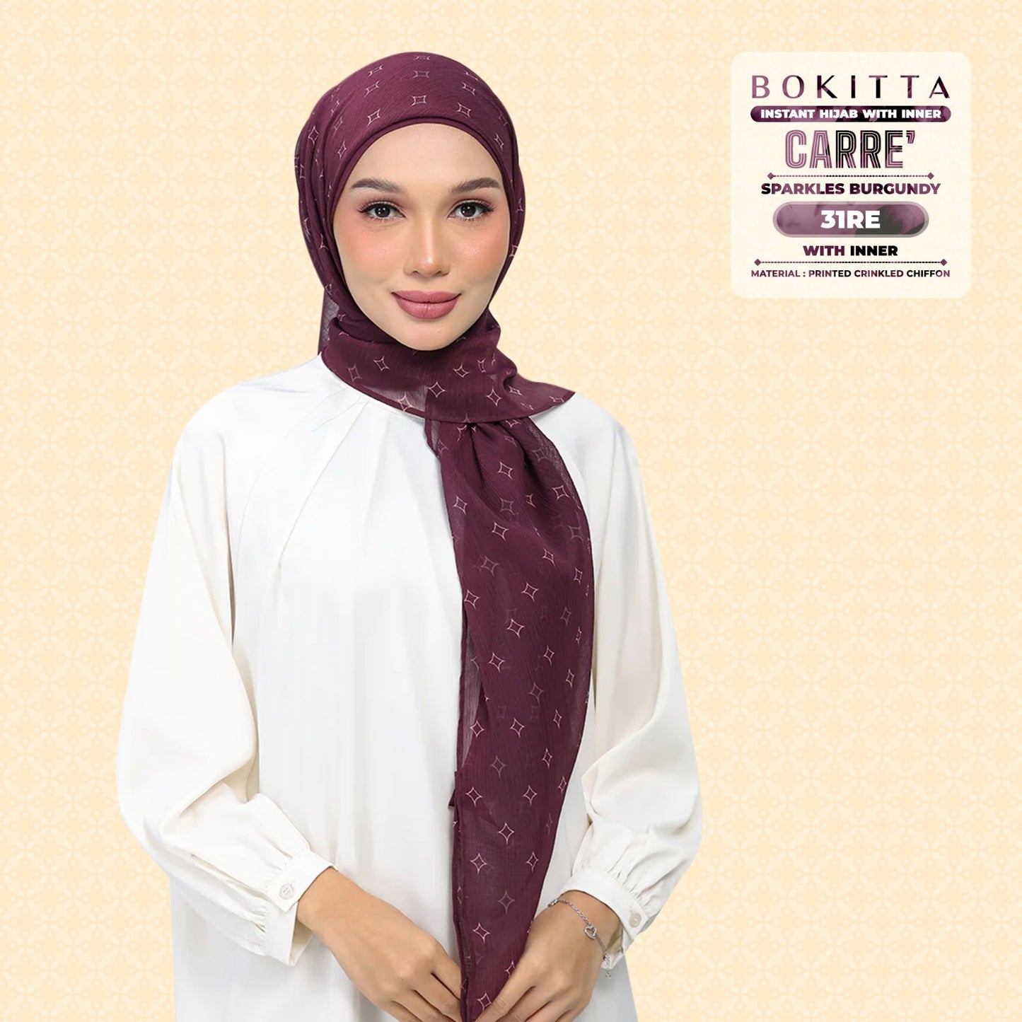 Bokitta Inspired Sparkle Burgundi Collecion (31BB) - Free Box