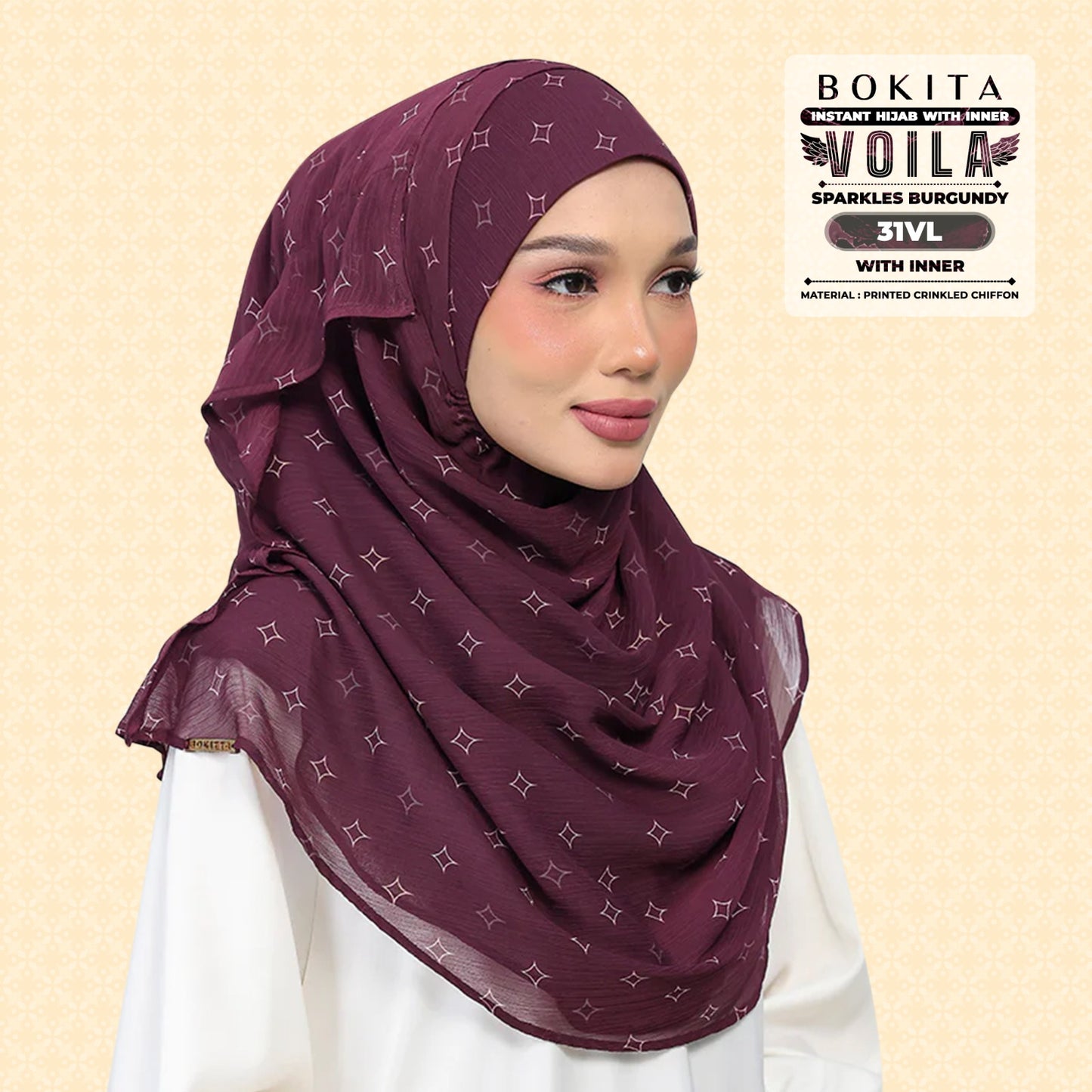 Bokitta Inspired Sparkle Burgundi Collecion (31BB) - Free Box