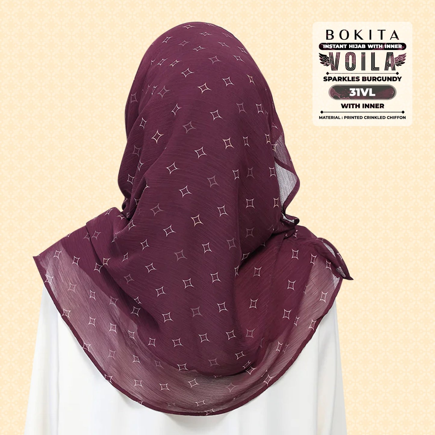 Bokitta Inspired Sparkle Burgundi Collecion (31BB) - Free Box