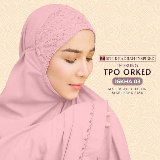 Telekung TPO ORKED Collection - Free Woven Bag (16KHA)
