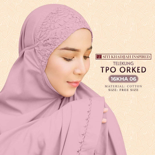 Telekung TPO ORKED Collection - Free Woven Bag (16KHA)
