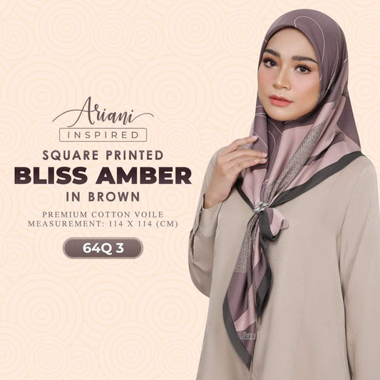 Ariani Inspired Series Bliss Amber Printed Square Collection (64Q)
