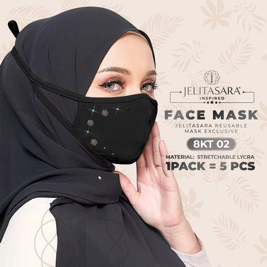 Jelitasara Inspired Exclusive Face Mask Collection - 1 Pack 5 PCS (8KT)
