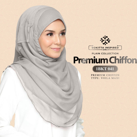 Bokitta Inspired Voila!Maxi Premium Chiffon Plain Collection (1BKT)