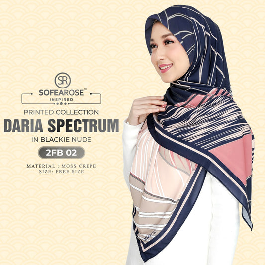 Sofearose Inspired Square Printed Daria Spectrum Collection (2FB)