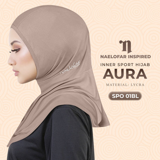Naelofar Inspired Aura Instant Plain Sport Hijab (SPO)