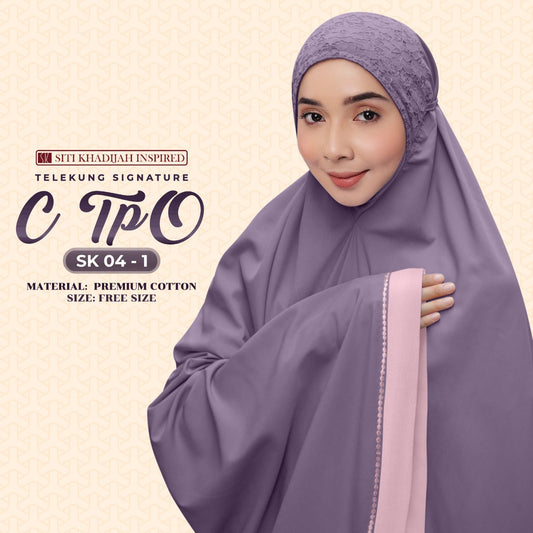 Telekung SK C TPO Collection - Free Woven Bag (SK)