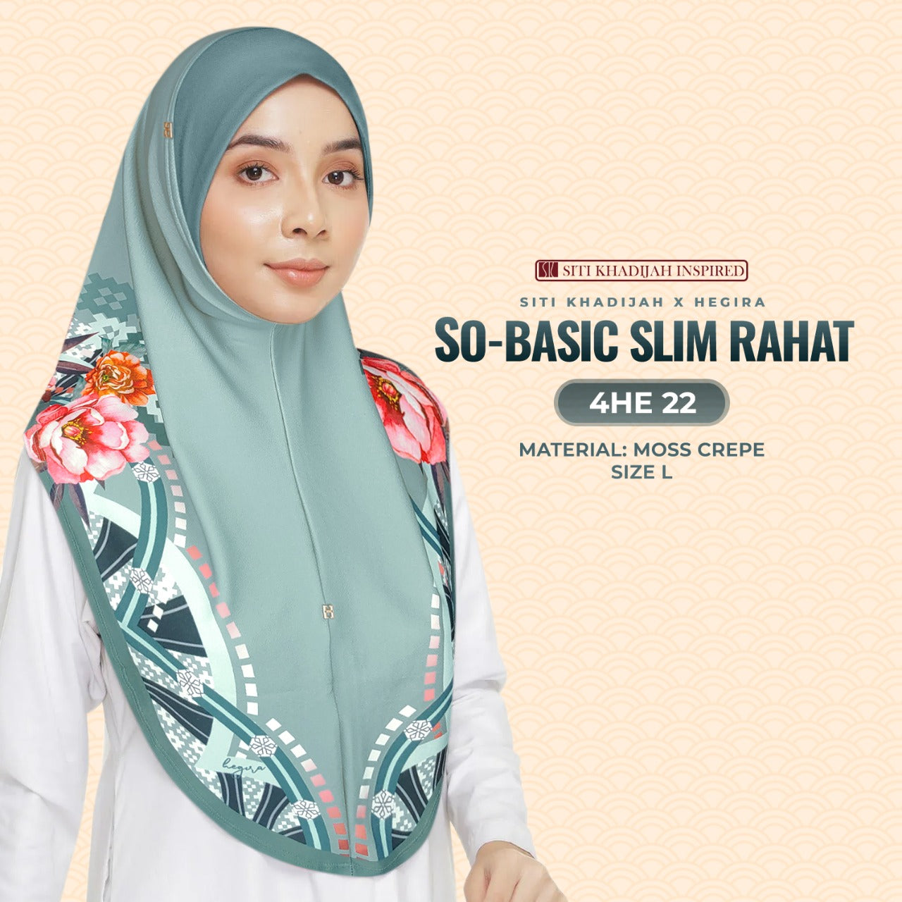 Hegira Inspired So-Basic Slim Rahat Instant Sarung Crepe Collection (4HE)