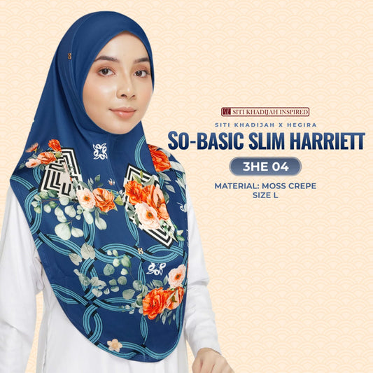 Hegira Inspired So-Basic Slim Harriett Instant Sarung Crepe Collection (3HE)