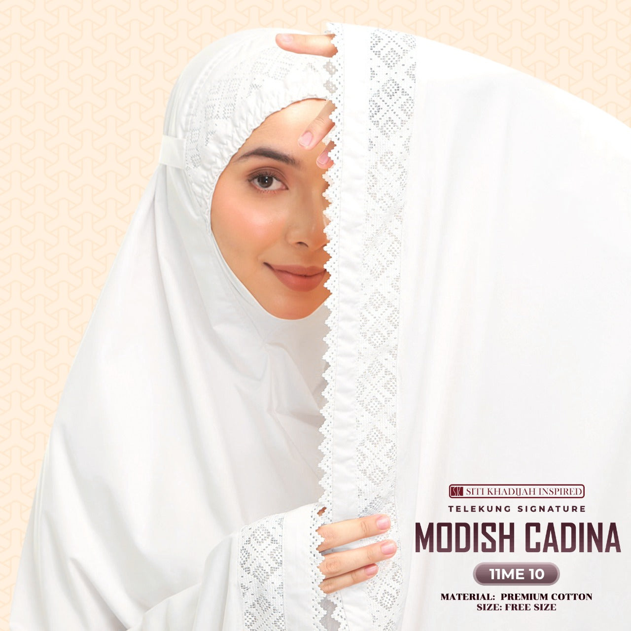 Telekung Siti Khadijah Signature Modish Cadina FREE Woven bag (11ME)