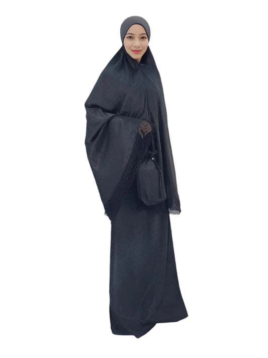 Telekung Siti Khadijah Anisa Set {Free Travel Bag+Woven Bag} (18TU)