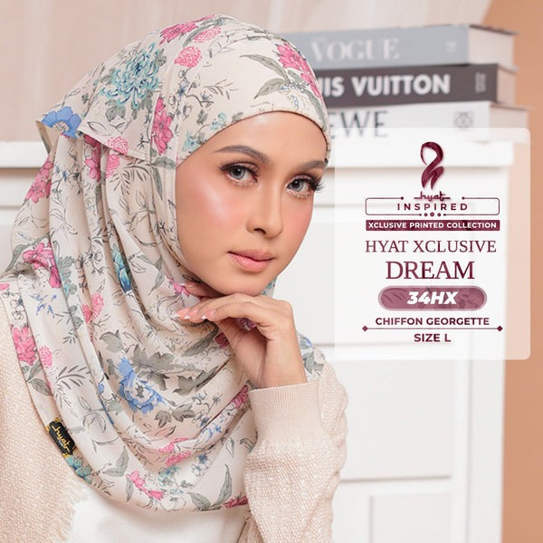 Hyat Hijab Inspired Dream Xclusive & Instant Shawl Collection (34HX-34HS)