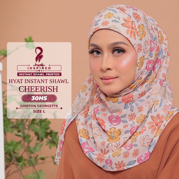 Hyat Hijab Inspired Cheerish Xclusive & Instant Shawl Collection (30HX-30HS)