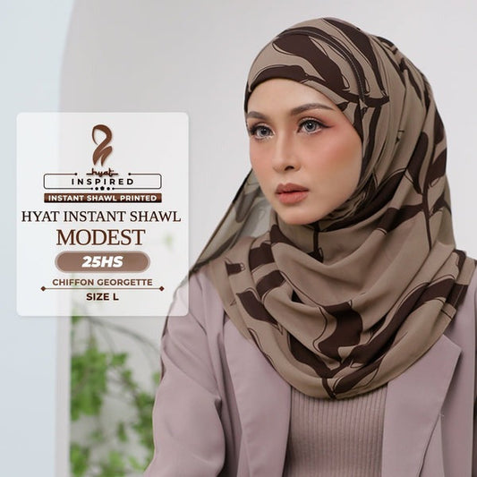 Hyat Hijab Inspired Modest Xclusive & Instant Shawl Collection (25HX-25HS)