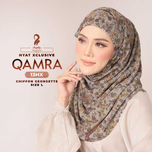 Hyat Hijab Inspired Qamra Xclusivel & Instant Shawl Collection (13HX-13HS)