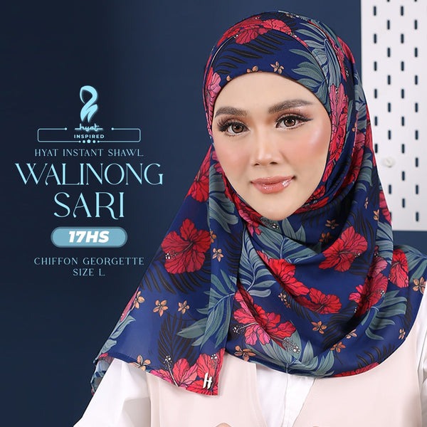 Hyat Hijab Inspired Walinong Sari Instant Shawl Collection (17HS)