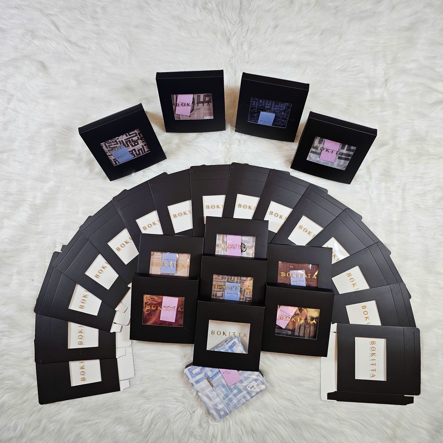 Bokitta Inspired Hearts Gray Collection - Free Box (16BB5)