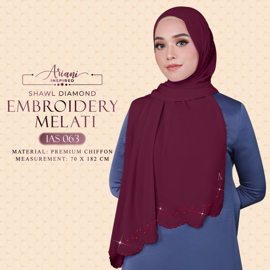 Ariani Inspired EMBROIDERY MELATI Shawl Collection