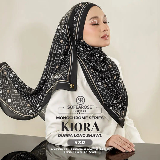 Sofearose Inspired Dura Monochrome Long Shawl Collection