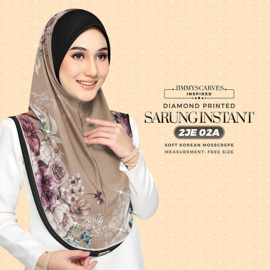 Jimmy Scarves Inspired -  Instant Sarung Diamond Printed