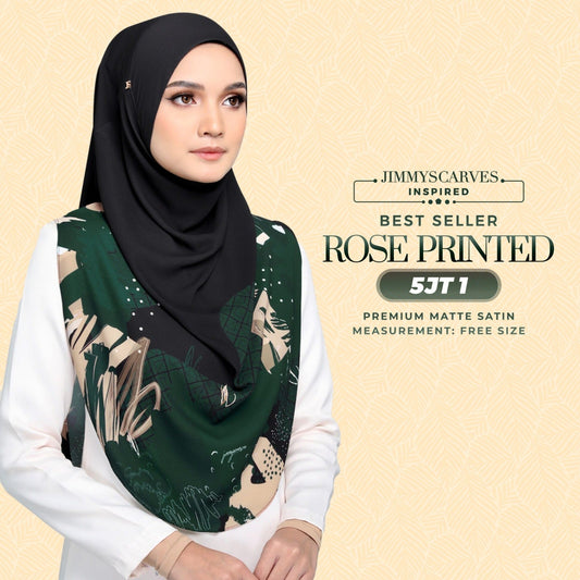 Jimmy Scarves Inspired Rose Printed Instant Collection