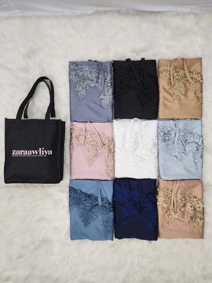 Zara Awliya Telekung VIVIANA (2AA) + Free Woven Bag