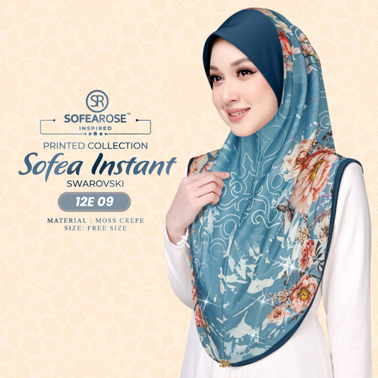 Sofearose Hijab Inspired Instant Sarung Crepe Collection (12E)