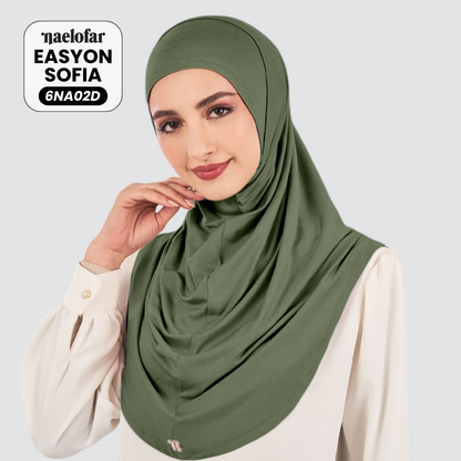 Naelofar Inspired Instant Easyon Sophia Cotton Lycra Collection (6NA)