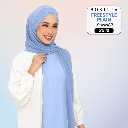 Bokitta Inspired Plain Collection In Baby Blue - Free Box