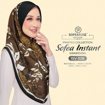 Tudung Instant Sarung Printed Brand Sendiri