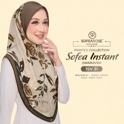 Tudung Instant Sarung Printed Brand Sendiri