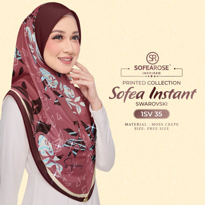 Tudung Instant Sarung Printed Brand Sendiri