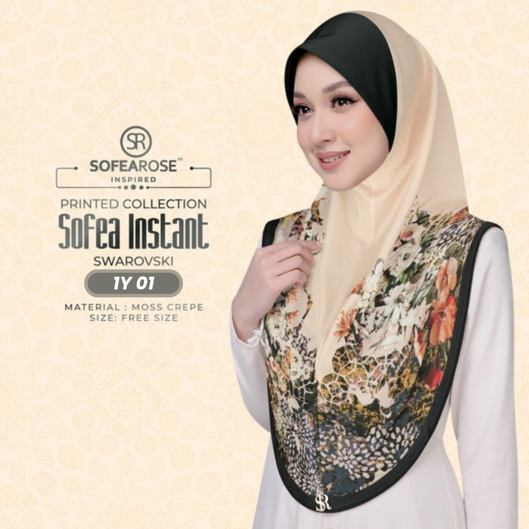 Sofearose Hijab Inspired Instant Sarung Crepe Collection (1Y)